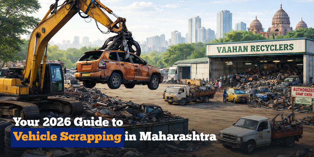 The vehicle scrapping process with Vaahan Recyclers is designed to be straightforward and convenient.