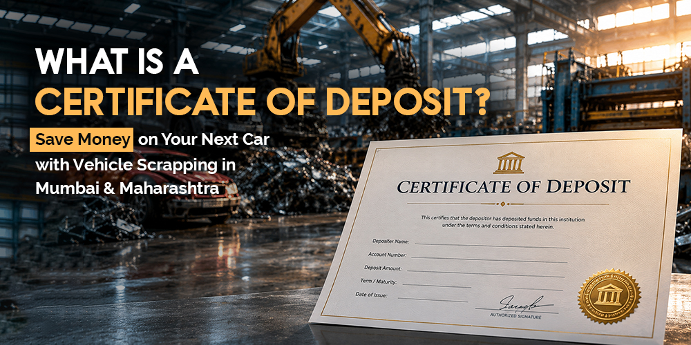 Certificate of Deposit (CD) Benefits | Car Scrapping Mumbai